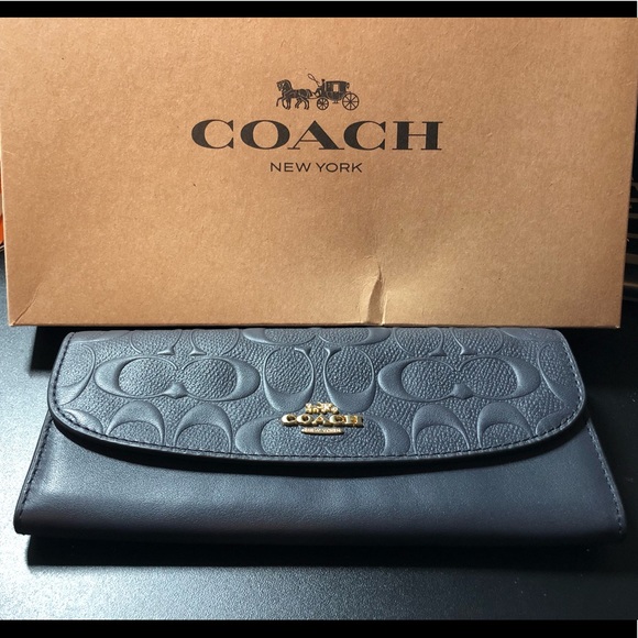 Coach Handbags - LAST ONE! NWT Black Coach Wallet AUTHENTIC